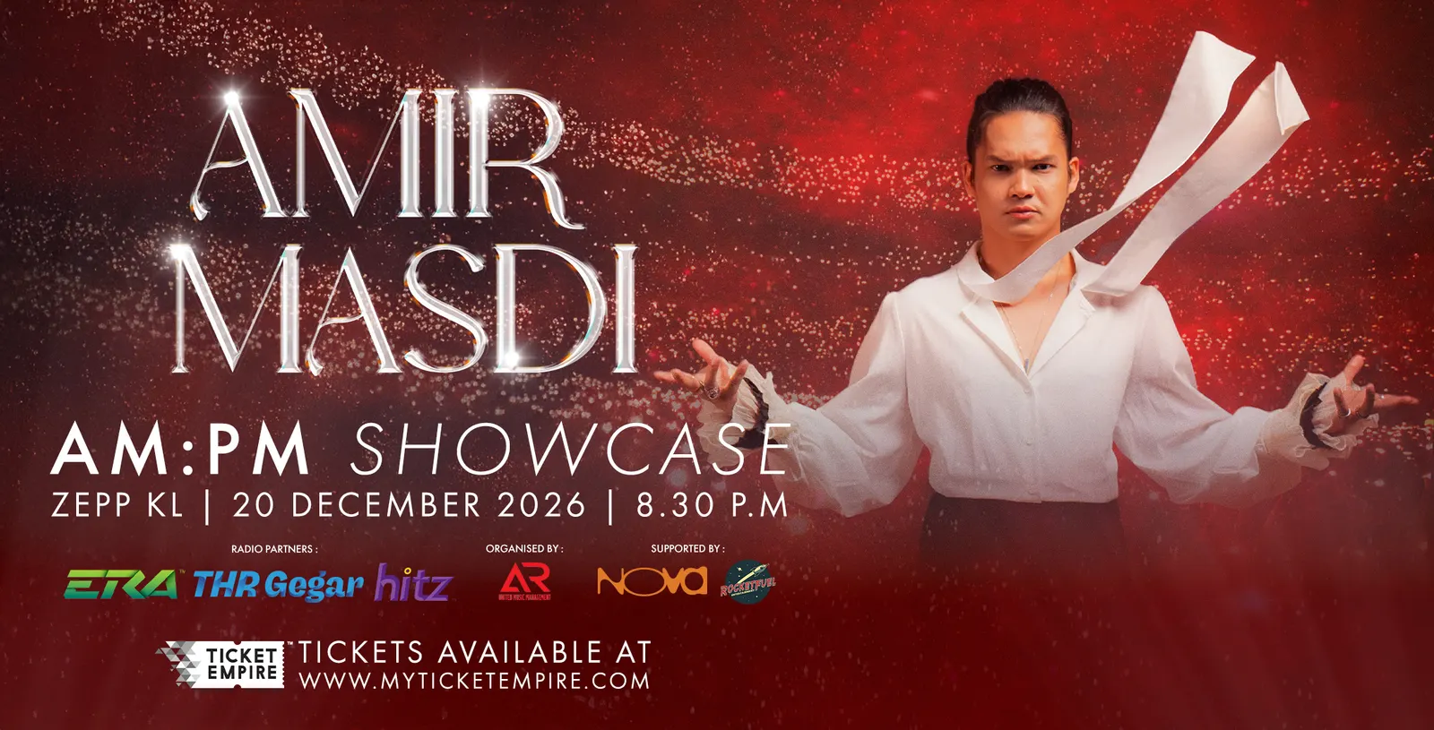 Amir Masdi AM:PM Showcase at Zepp KL Showcase banner